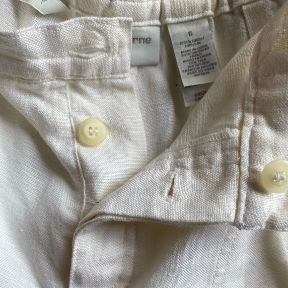 Liz Claiborne Women's 100% Linen Pant Beige Sz.6 - Picture 7 of 7